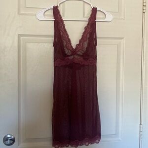 burgany lingerie dress XS/S